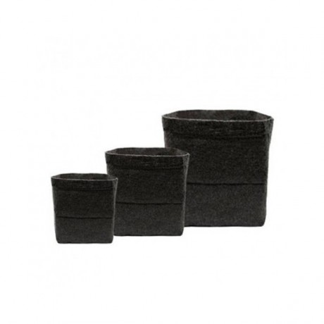 Root Tex Maceta GeoTextil Cuadrada Negra