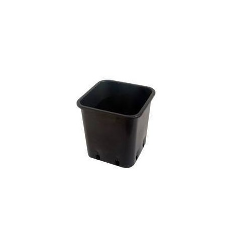 Maceta Goma Cuadrada Negra 6,5 Lit.