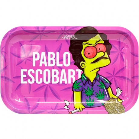Bandeja Metal Pablo Escobart 27,5 x 17,5 cms.