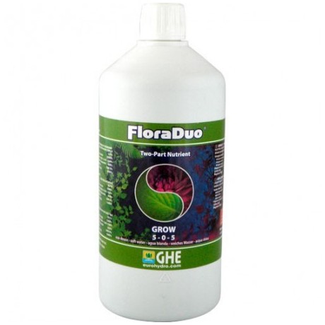 GHE Flora Duo Grow Agua Dura 1 Ltr.